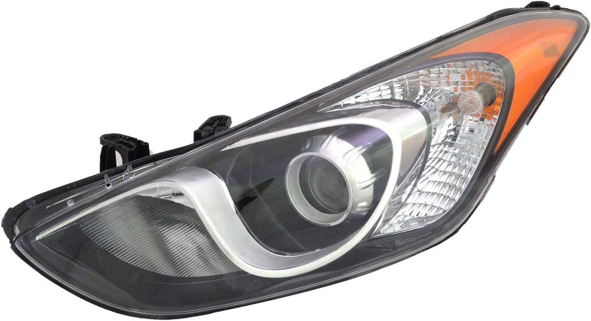 TYC Left Headlight Assembly Compatible with 2013-2017 Hyundai Elantra
