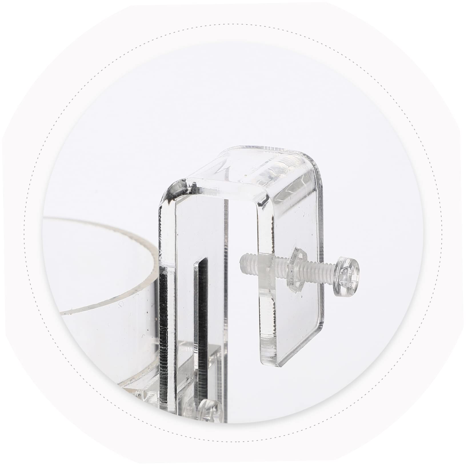 FOMIYES 4piezas Anillo De Alimentación Acrílico para Peces Acuario Comedero Flotante para Alimento Diseño para Evitar Desperdicio De Comida para Alimentar Peces Planktonicos y Flotantes