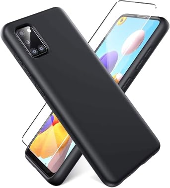 Case for TCL 50 XE Nxtpaper Case with Screen Protector, Full Body Shockproof Slim Fit Frosted Protective Cover, Protection Phone Case for TCL 50 XE 5G6.56" - Black