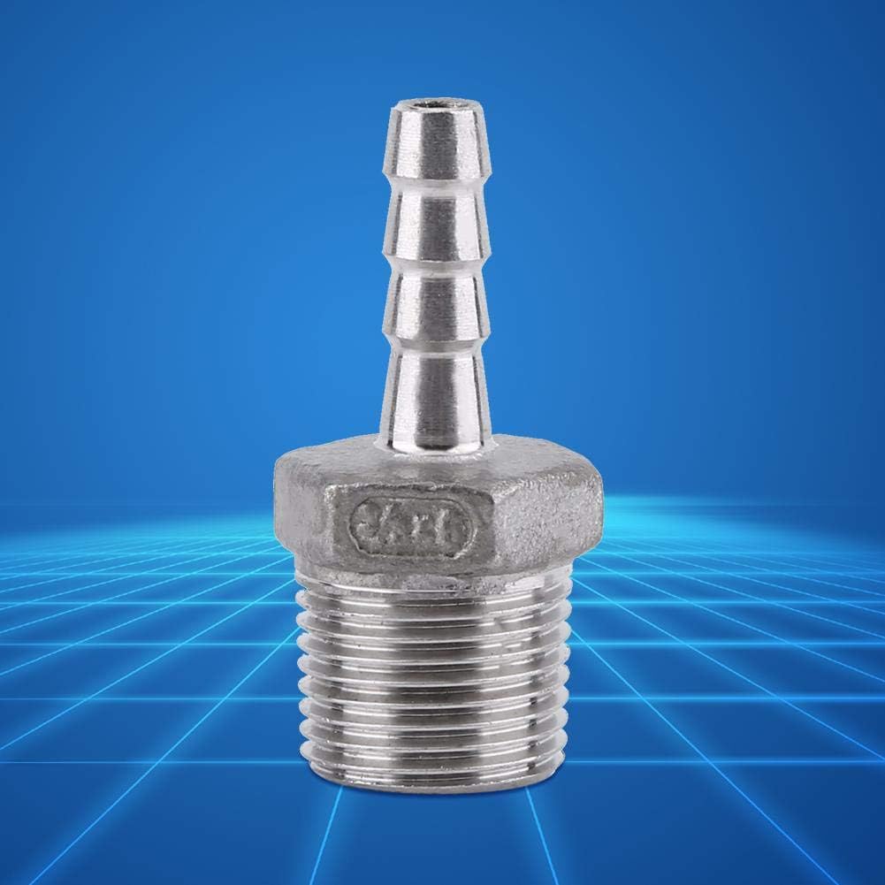 BSP Male Thread Pipe Barb Hose Tail Connector Adapter SS304 Stainless Steel Barbed Hose Connector with Thread Adaptor DFE Tail Pipe 1/8~3/4 - Image 3