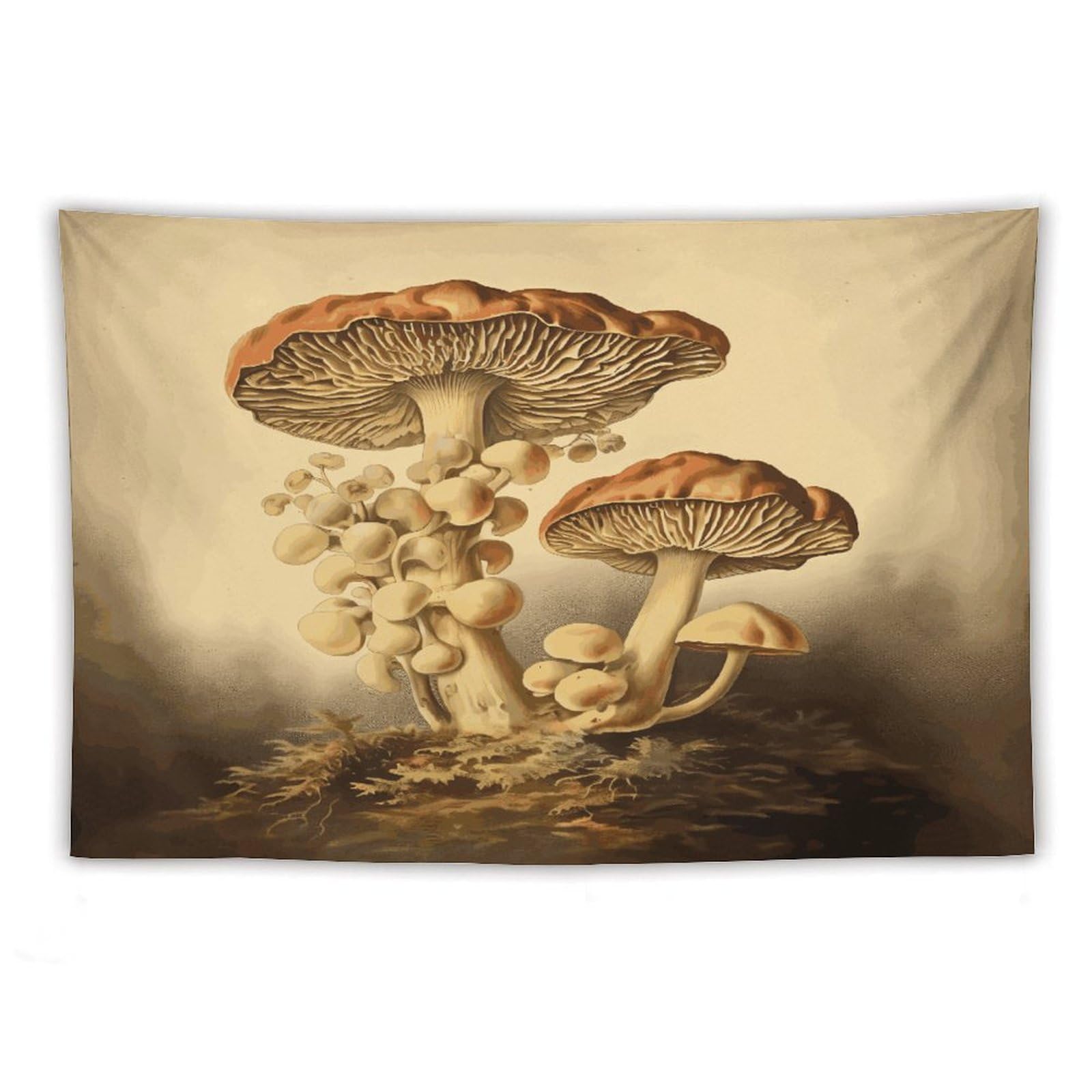 LDGSUPH Vintage Mushrooms Tapestry Wall Hanging Decor Anti-fading Aesthetic Wall Tapestries Fashion Wall Blanket Decor Modern Wall Art Tapestry for Bedroom Home Decor 40"x60"
