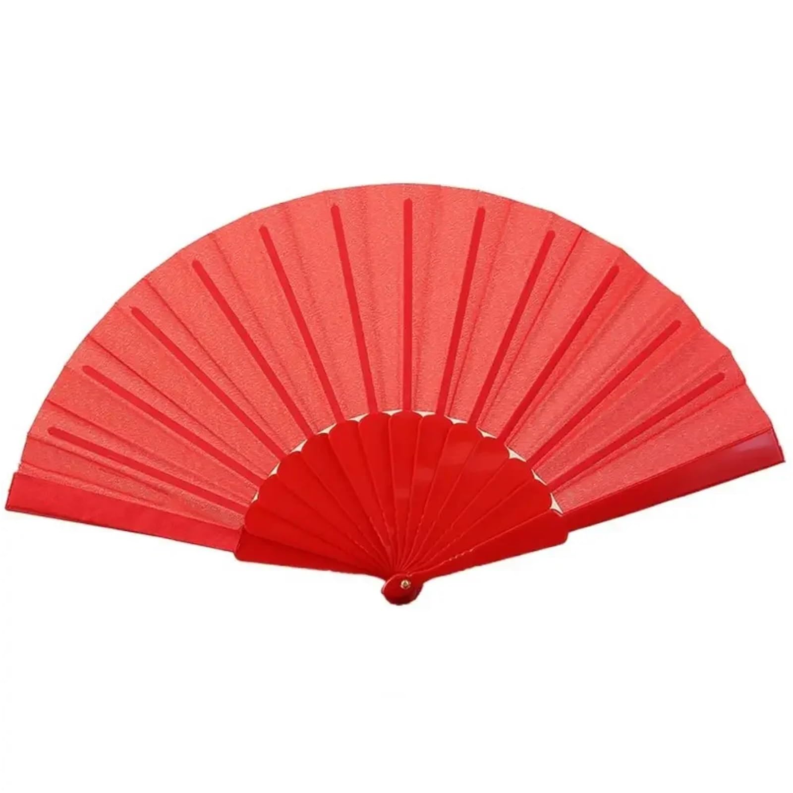 Éventail pliant en tissu plastique pour cortège de mariage et fêtes