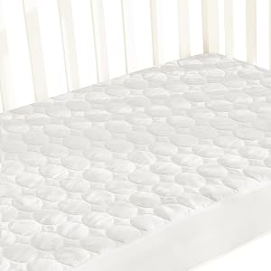 Biloban Crib Mattress Protector Pad Waterproof Toddler Waterproof Crib Mattress Cover Machine Washable Dryer Fit Baby Toddler Bed