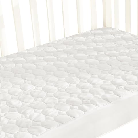 Biloban Crib Mattress Protector Pad Waterproof Toddler Waterproof Crib Mattress Cover Machine Washable Dryer Fit Baby Toddler Bed