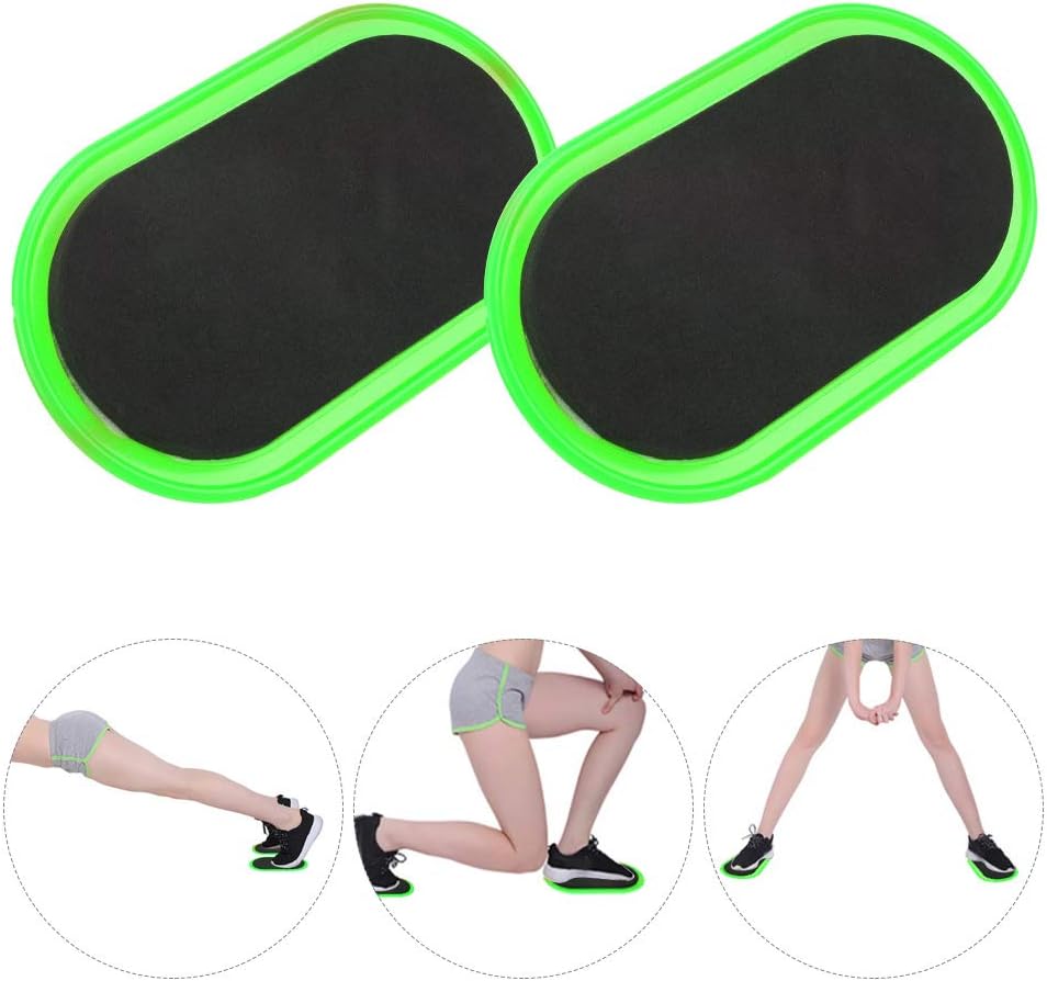 Workout Sliding Discs, Core Abdominal Muscle Fitness Equipment, 2 Pcs Yellow - Durable EVA Foam, Smooth ABS Base, Full Body Workout and Stability Training