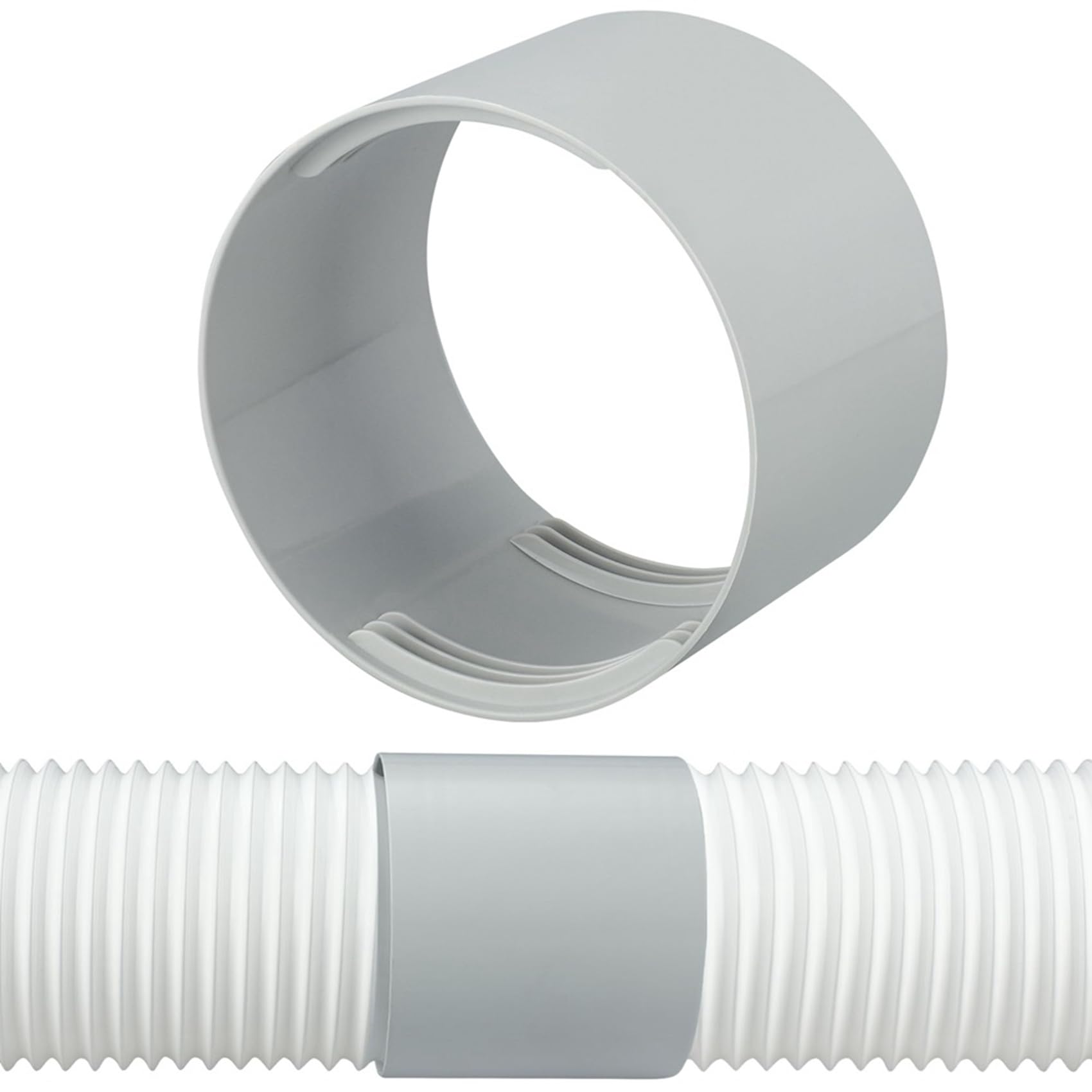 CTRLZS 5.9 Inch Portable AC Exhaust Hose Coupler Exhaust Hose for Portable Air Conditioner Portable Ac Hose Extension