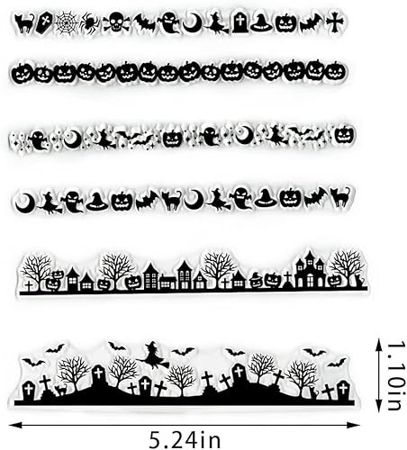 Miniatura 7 de 9 sellos transparentes de búho lindo para hacer tarjetas, hojas de otoño de Acción de Gracias, sellos de goma transparente, sellos de árbol de otoño