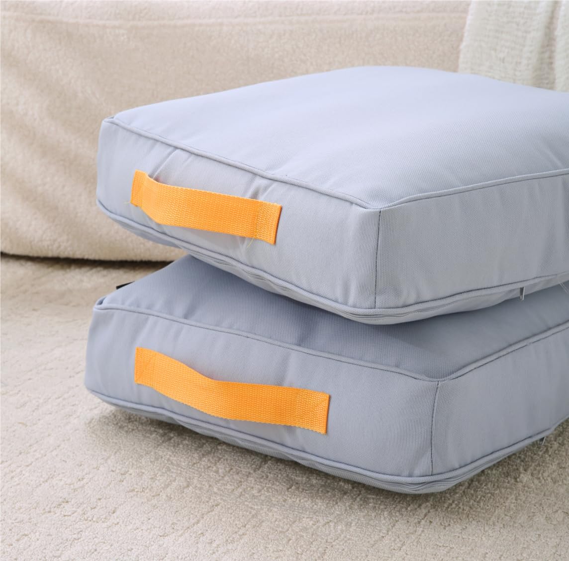 MolynnChic Bodenkissen Rund 45cm - Samt Sitzkissen Für Meditation & Yoga