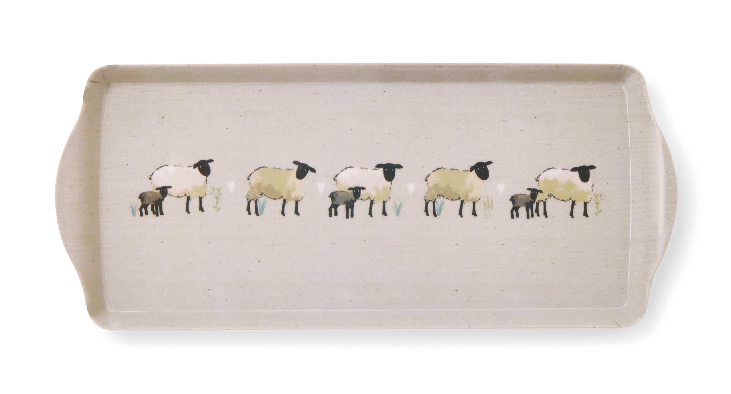 Cooksmart Highland Sheep Small Serving Tray for Food and Drinks