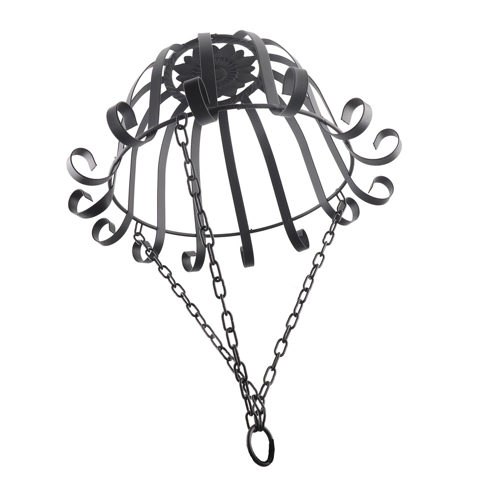 Cesto in metallo per il bagno, cestino decorativo da parete in metallo, Cestino di filo metallico, base in legno, per cucina, snack di frutta, nero (2 pezzo