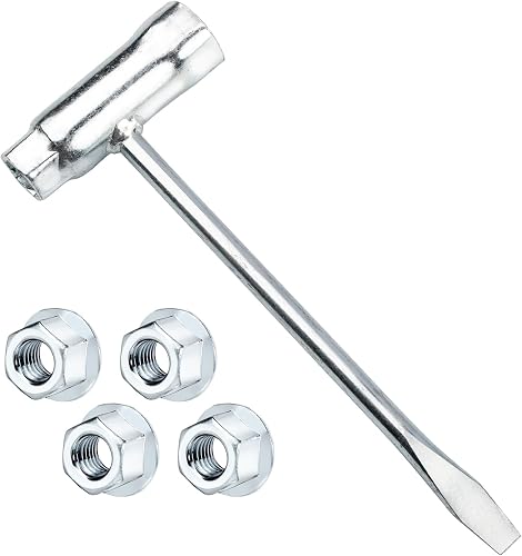 13 x 19mm Chainsaw T-Wrench with 503220001 Chainsaw Bar Nut, Fits for Husqvarna Craftsman Echo Poulan Chainsaws, Chainsaw Adjustment Tool Kit