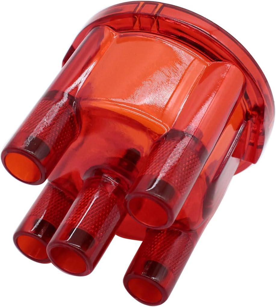 1 pc SHLPDFM Distributor Cap 009 Red Distributor Cap Air-cooled Compatible with Vw Empi Bug Buggy Bus GHIA Sand Rail Baja Type