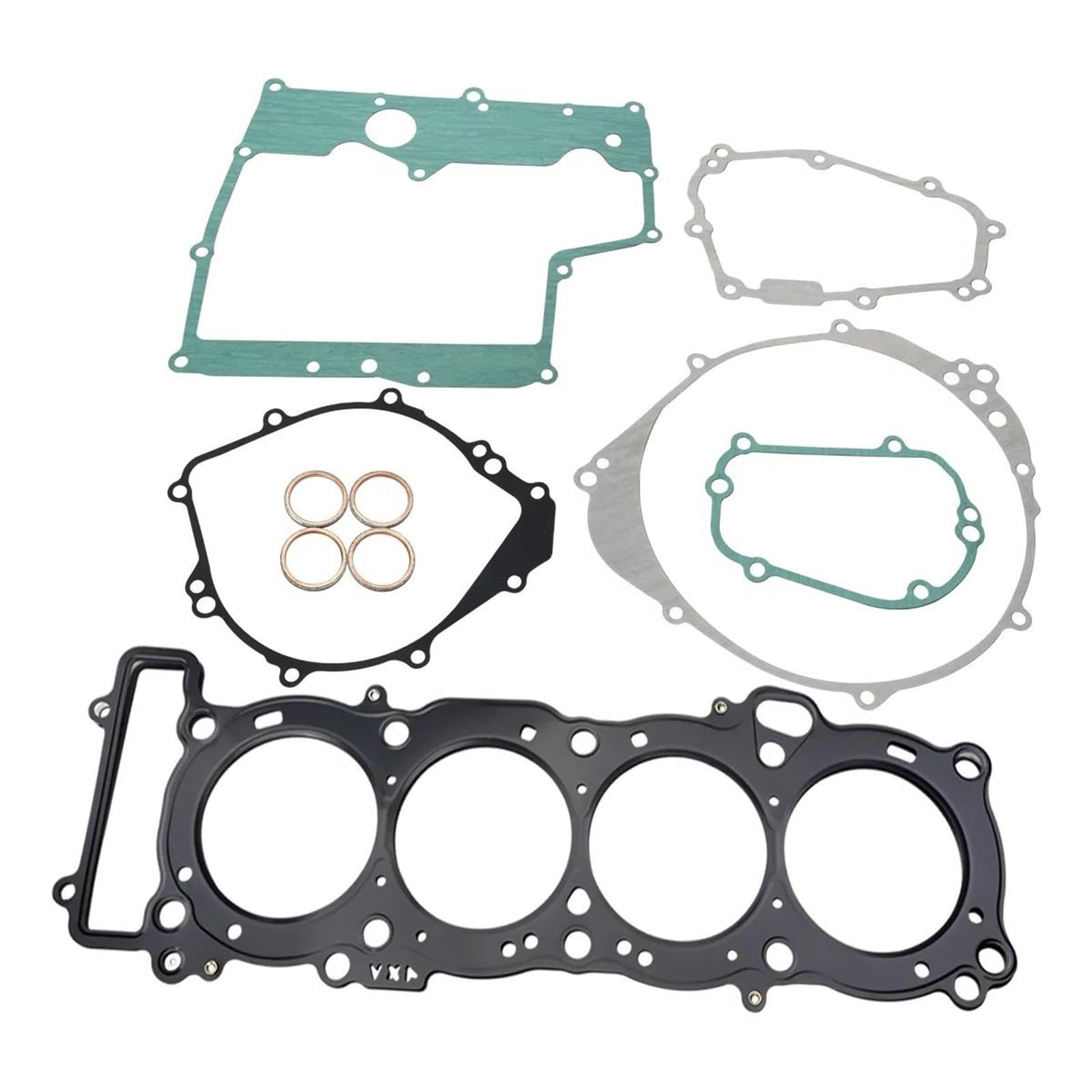 Kit riparazione guarnizioni Set Completo Testata Cilindro Coperchio Motore Carter Coppa Olio Kit Guarnizioni Per Yamaha Per YZFR1 1998-2003