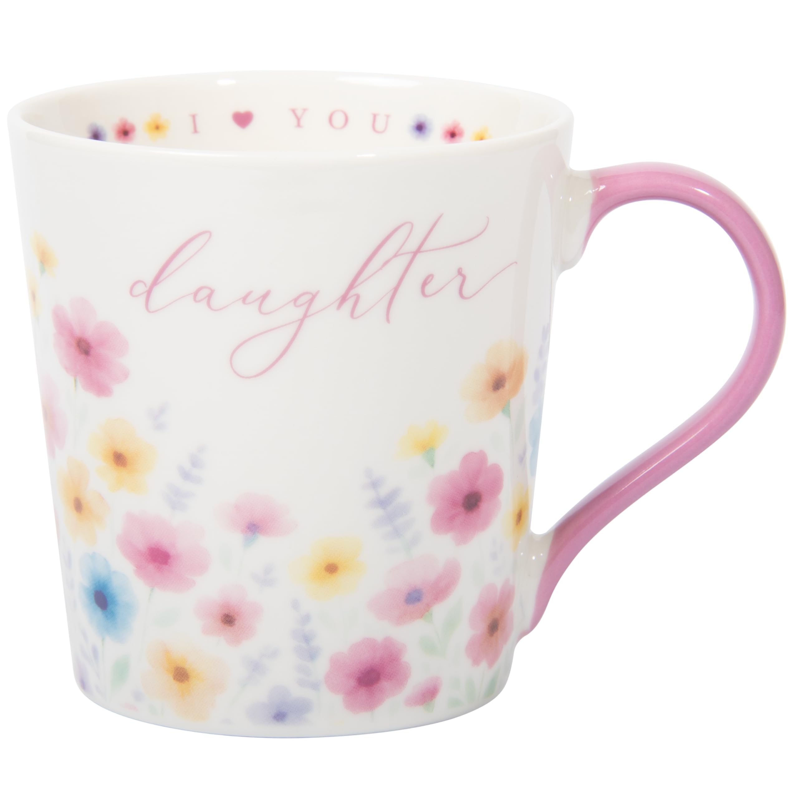 Lesser & Pavey I Love You Mum Range I Love You Daughter Mug 350ml for Coffee, Tea and Hot Drinks | Fine China Coffee Mugs for Daily Use | Practical Drinkware Gifts for Women & Men
