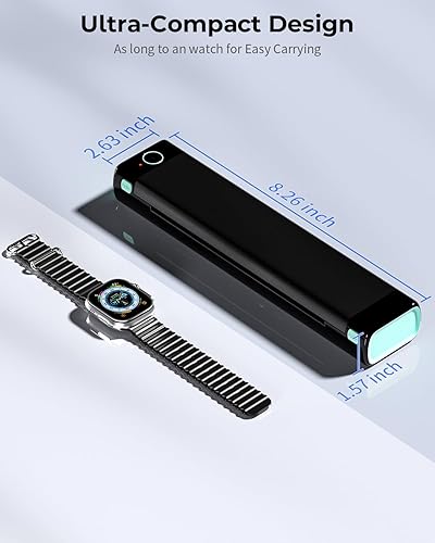 Miniatura 9 de Phomemo Impresora portátil  Impresora portátil inalámbrica para viajes compatible con iOS y Android y laptop, mini impresora móvil Bluetooth