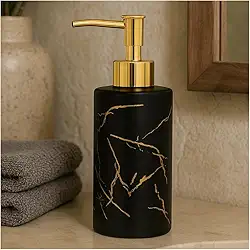 Porta Sabonete Líquido Dispenser Banheiro Lavabo (Preto)