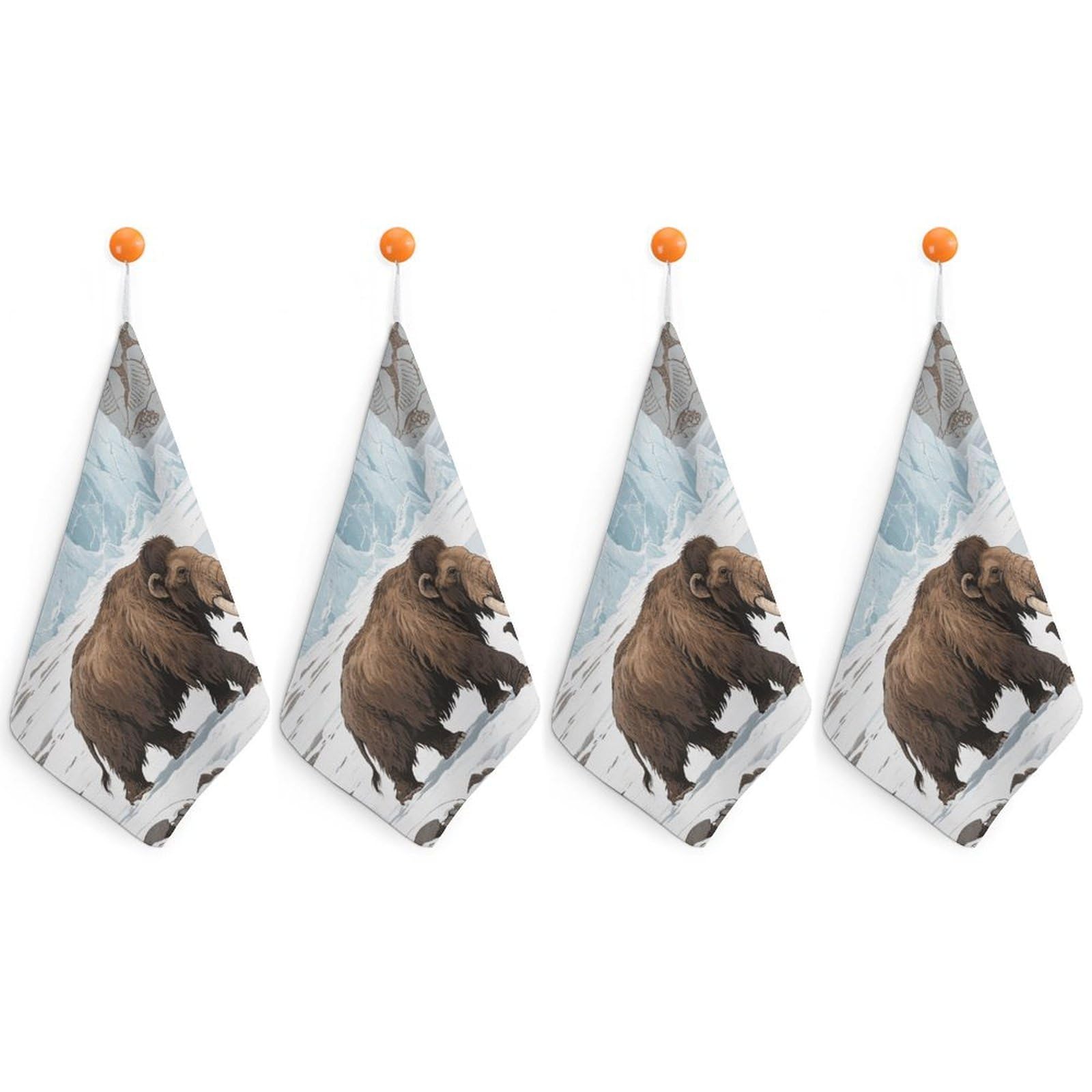 VstaDank Mammoth Hand Towel Skin Friendly Face Towel Machine Washable Washcloth Reusable Makeup Remover Cloth Soft Feel Fingertip Towels Multi-Purpose Wash Cloth for Bathroom