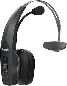 BlueParrott New B350-XT Mono Casque circum-auriculaire Bluetooth – 24 h de Parole avec Commande Vocale Espaces Publics et Environnements Bruyants – Noir