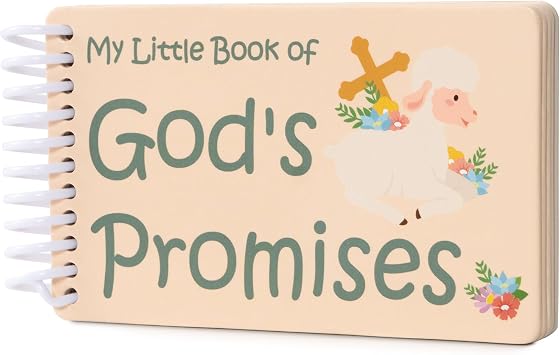 Gods Promises Book 530.5 in - Baptism Gifts Idea for Boys Girls Baby Kid Godson Goddaughter from Godmother, First Birthday Gift Christian Baby Books First Bible Grandson Granddaughter Baby Shower