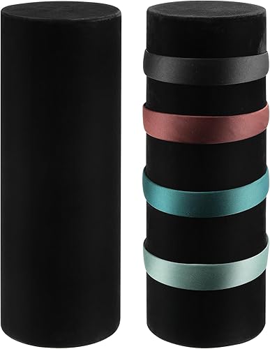 Geetery 2 piezas de soporte vertical para diadema, organizador de diadema para mujeres y niñas, accesorios para el cabello (negro)