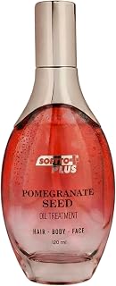Softto+Plus nar yağı – Saç yağı, yüz yağı ve vücut yağı, yaşlanma karşıtı ve parlaklık etkisi, nar çekirdeği yağı ve E vitamini, nem, cilt ve saçlar için detoks bakımı | 120 ml