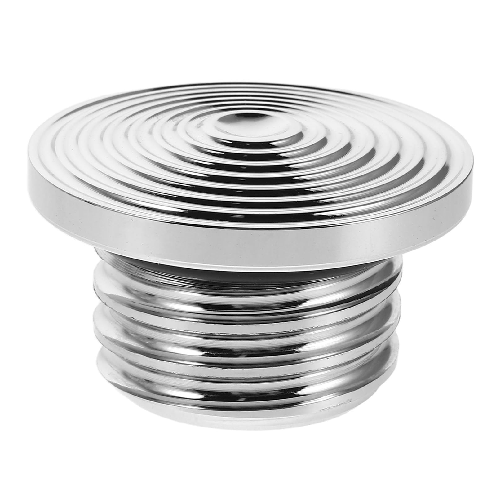 Tapa de repuesto de combustible plateada de aluminio CNC para moto Harley 8