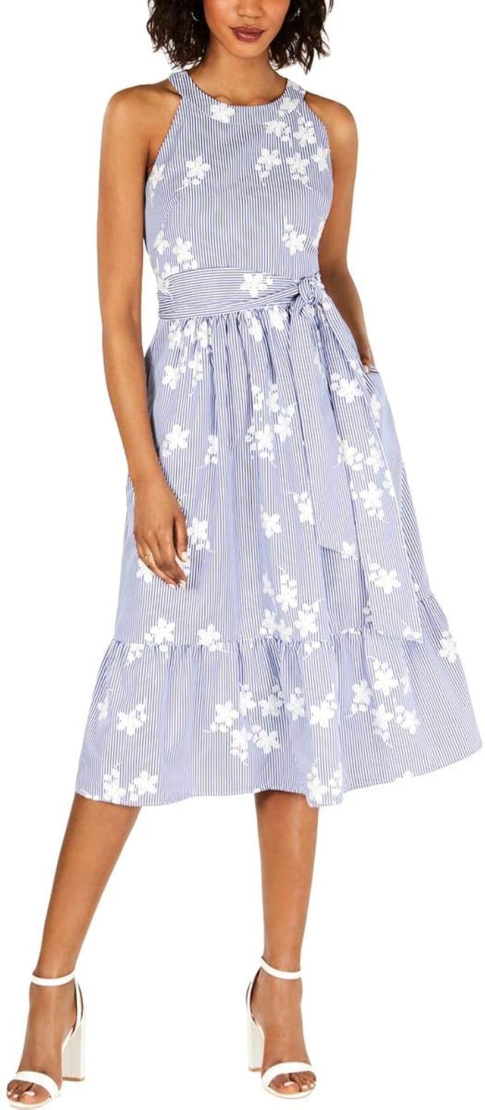 gingham halter dress