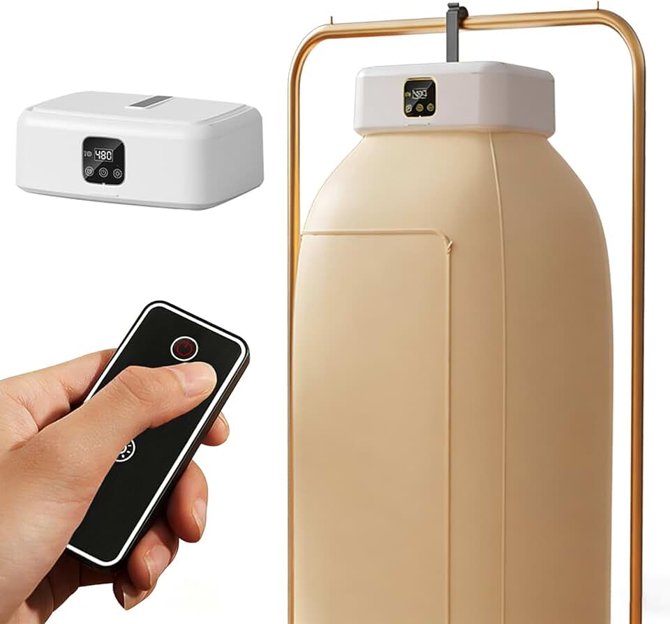 Secadora Roupa, BateiaPro Secadora de Roupas Portátil, Maquina de Secar Roupa com Controle Remoto, Secador de Roupa Possui Desligamento Automático e Duas Velocidades de ar Quente