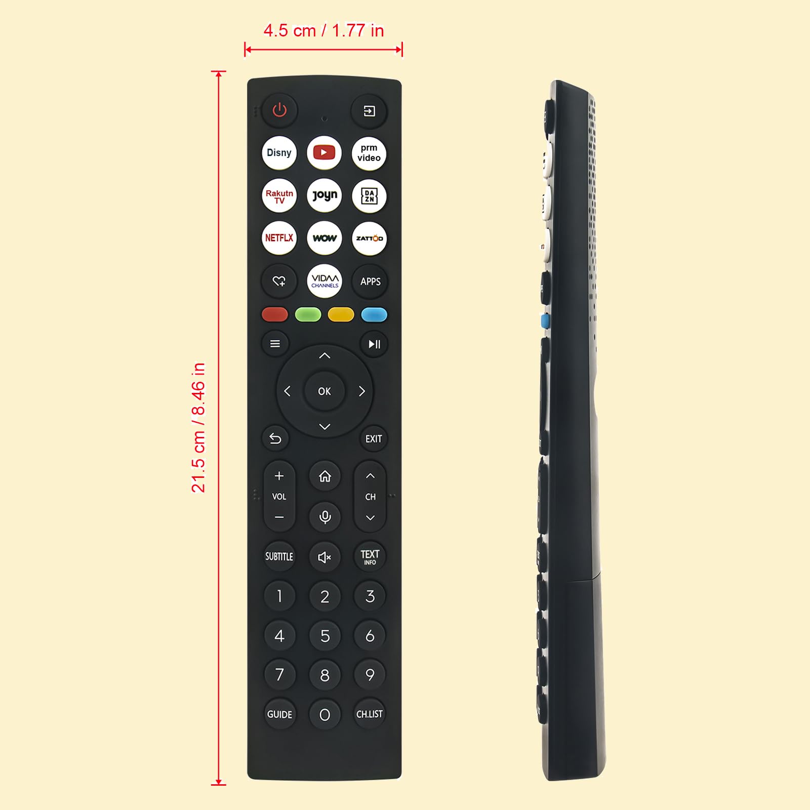 Remote Control ER-33903 ER-33903HS Fits For Hisense LCD TV 55K600XWSEU3D LTDN55K