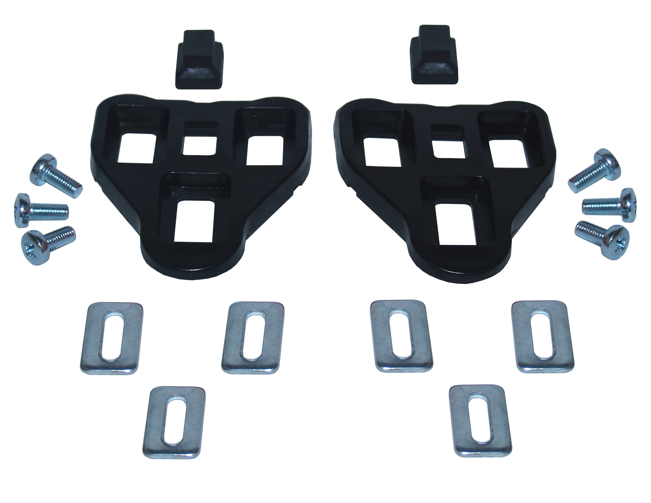 cyclingcolors bike pedal cleats compatible with look delta black 0° cycling shoes