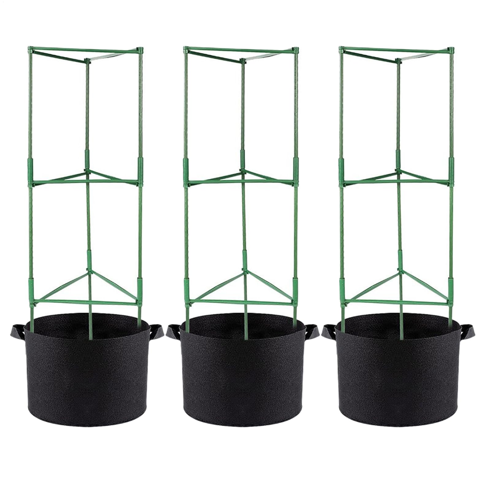 Generico para tomates, soporte con cultivo – Postes ajustables para flores y hortalizas trepadoras | para casa, balcón, jardín, cultivo, pepinos, frijoles, vid, fruta, flores