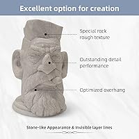 Vista 4 de Geeetech Filamento de ácido poliláctico para impresora 3D, de mármol, 1/16 pulgadas, 2.2 libras, precisión dimensional +/- 0.02 mm, color mármol