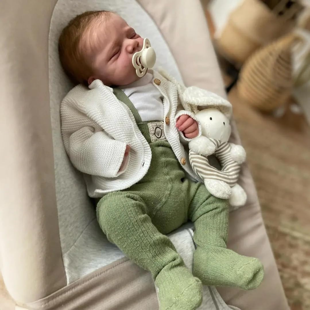 Anano Reborn Baby Lebensecht-45CM Reborn Baby Mädchen Waschbar Reborn Puppen Lebensecht, Realistisch Babypuppen Wie Echte Baby Puppen Wie Echt