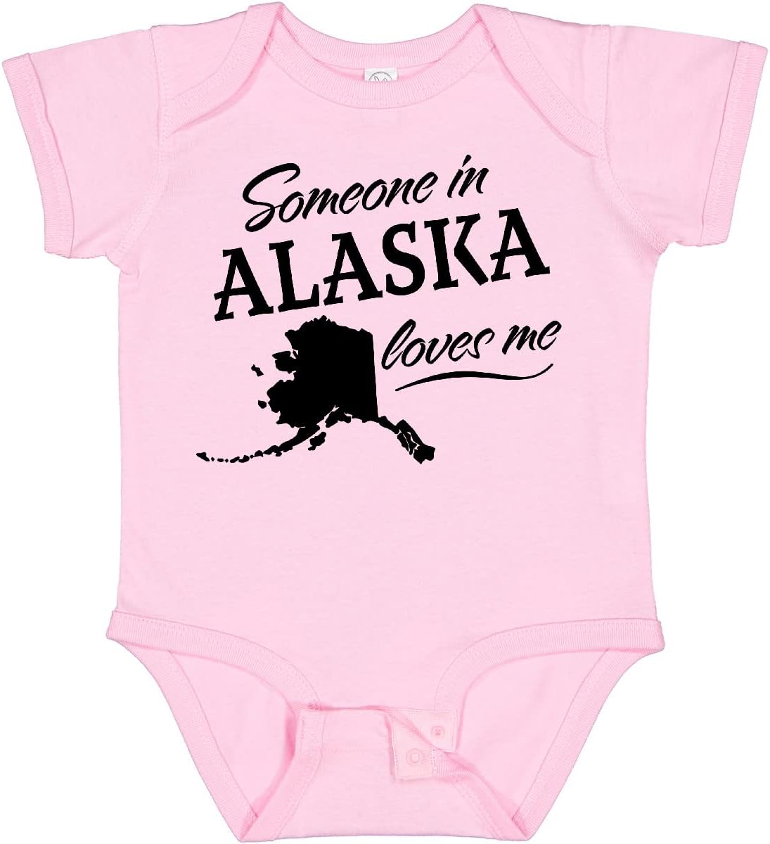 inktastic Someone in Alaska Loves Me Baby Bodysuit