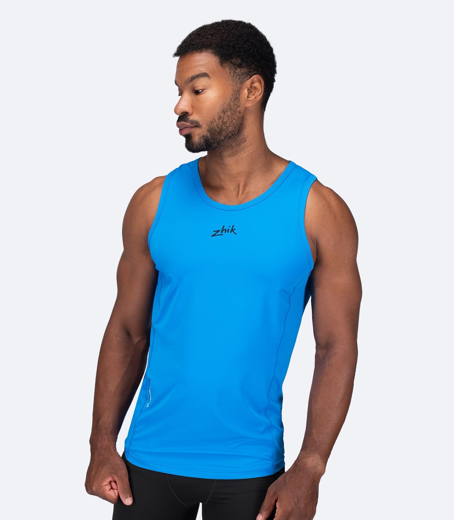 Zhik EcoSpandex LT Race - Camiseta para Hombre, Color Cian, Talla L