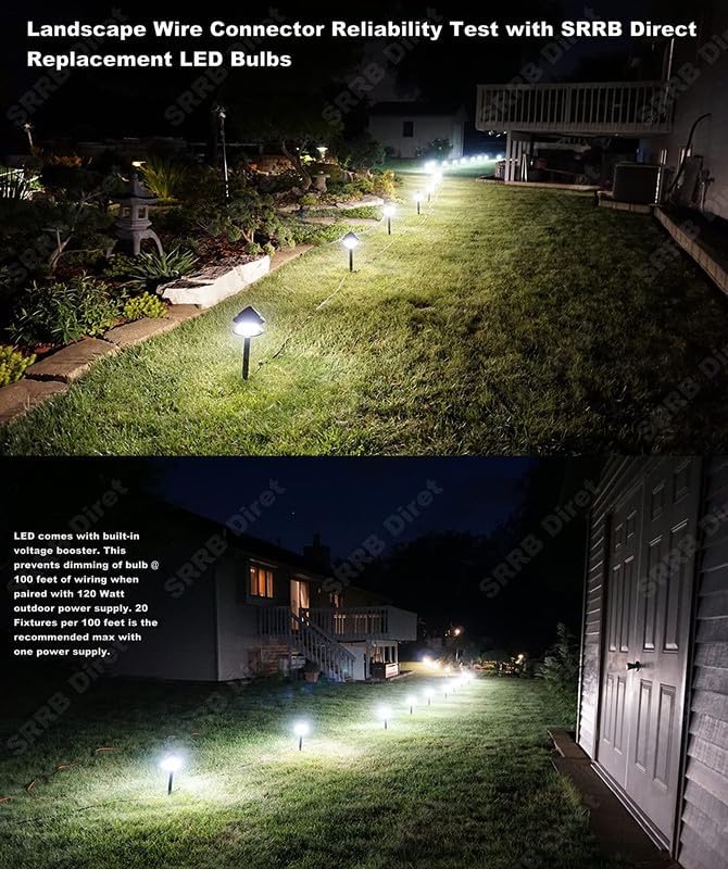 Miniatura 6 de SRRB Paquete de 6 conectores de cable de repuesto de bajo voltaje directo para Malibu Paradise Moonrays y más