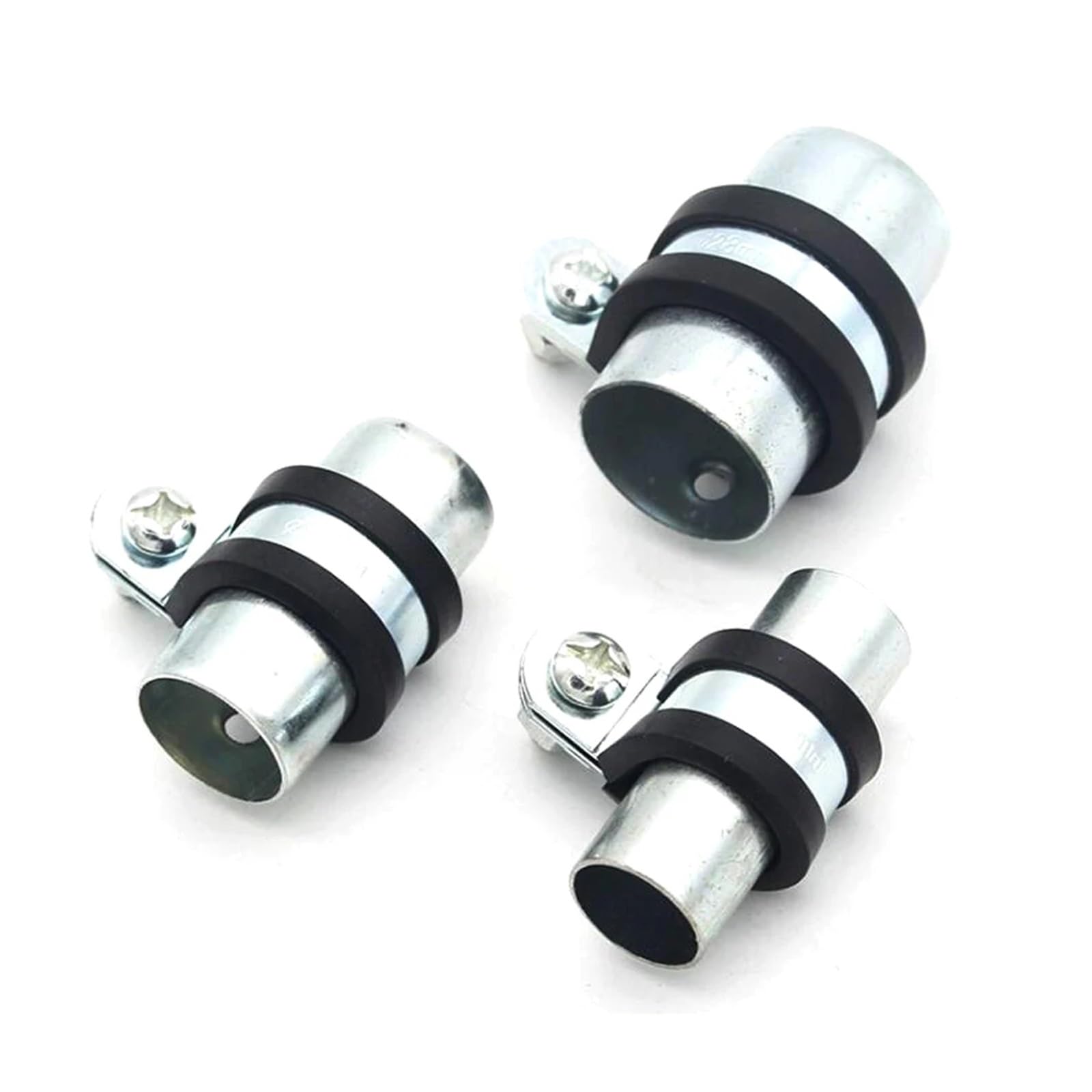 Colliers de serrage en caoutchouc de type P, 2 pièces en caoutchouc doublé P Clips zingué acier doux câble tuyau colliers de serrage 6-50mm(48mm)