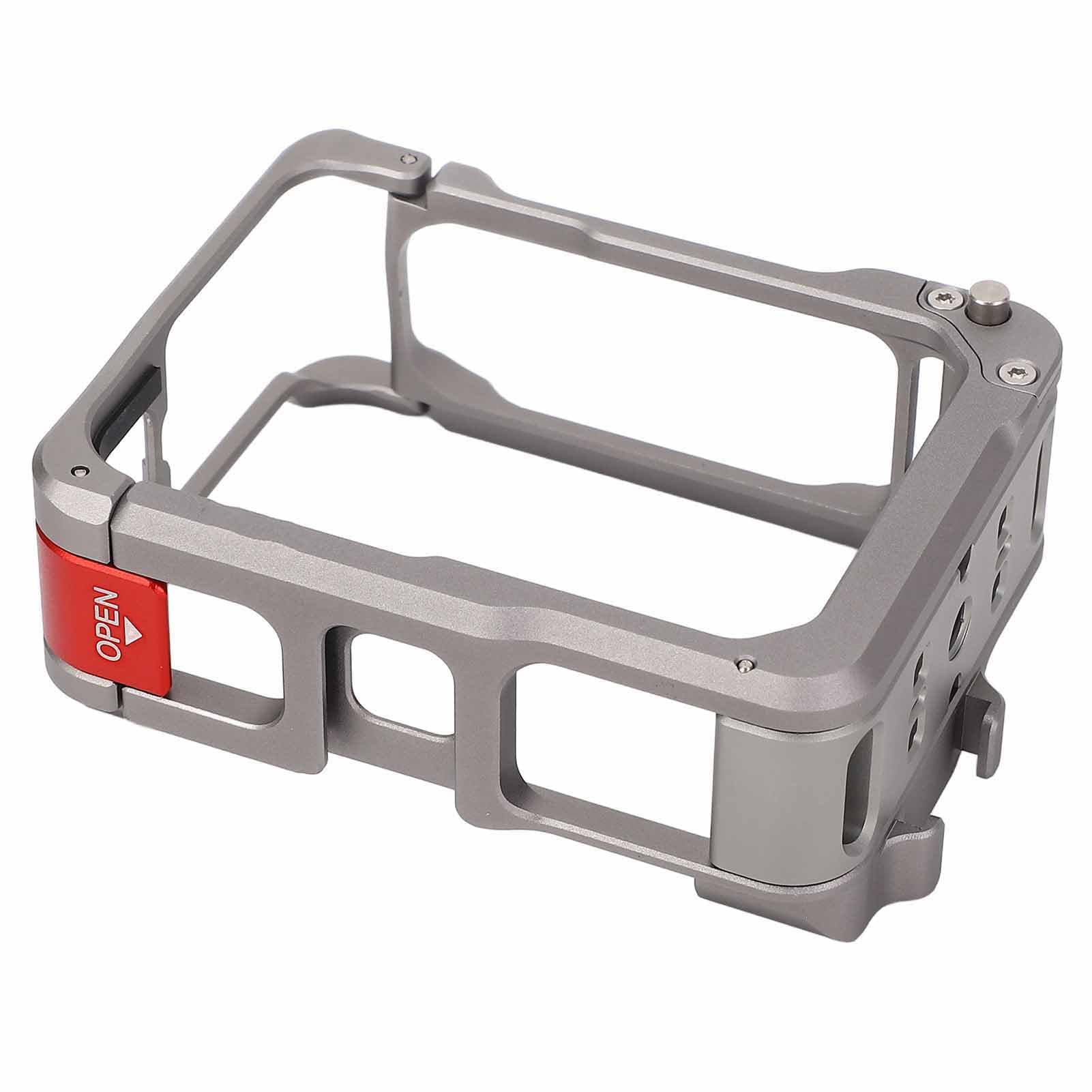 Boîtier de Cadre de Protection de Caméra en Alliage D'aluminium avec Conception à Dégagement Rapide pour Pro 2, Cage de Boîtier de Caméra Vidéo Légère pour Une Installation Pratique