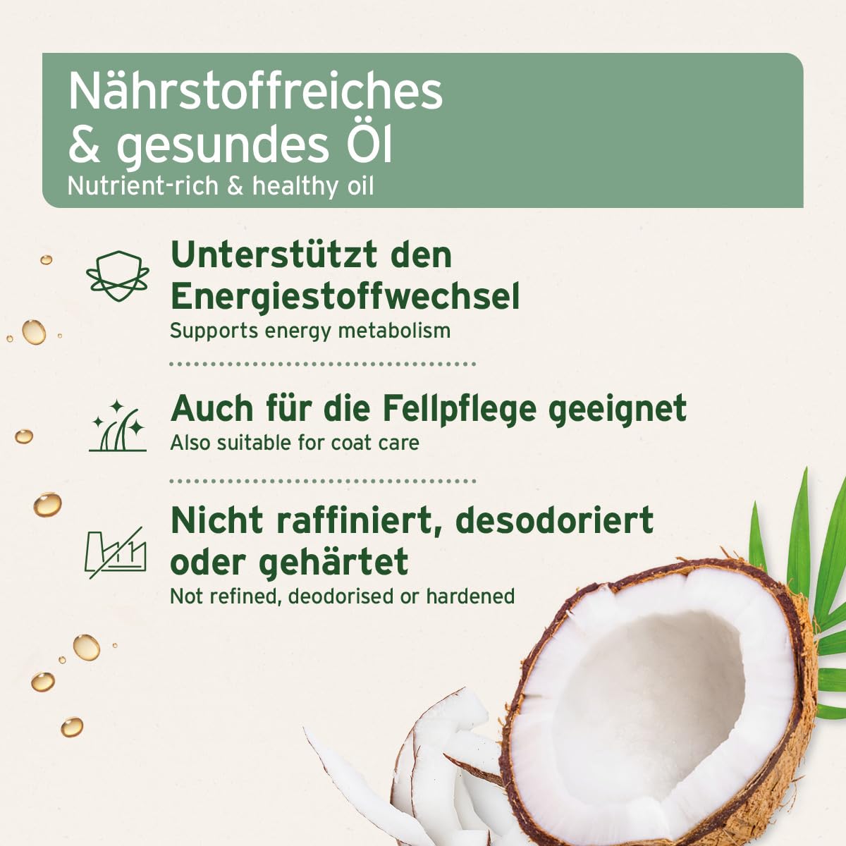 AniForte Aceite de coco orgánico para perros y gatos 400 ml