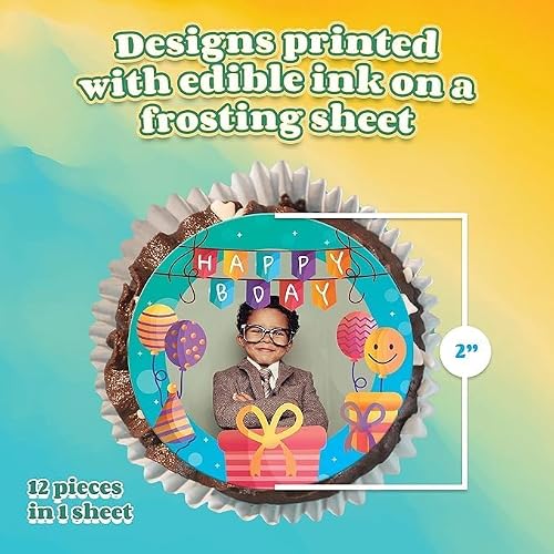 Custom Order 2 - We can make any picture into a cake topper that you upload - Edible Cake Topper - 6\" Round Cake Topper