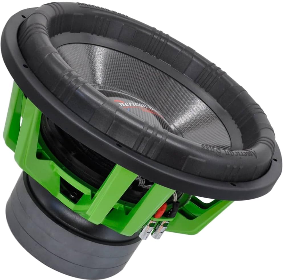 American Bass Godzilla Series 18” Car Subwoofer, Dual 1 Ohm 4700W RMS / 12000W Peak Triple Stack Audio Subwoofer, 3.5” Voice Coil, Competition Grade Subwoofer for Extreme SPL Builds