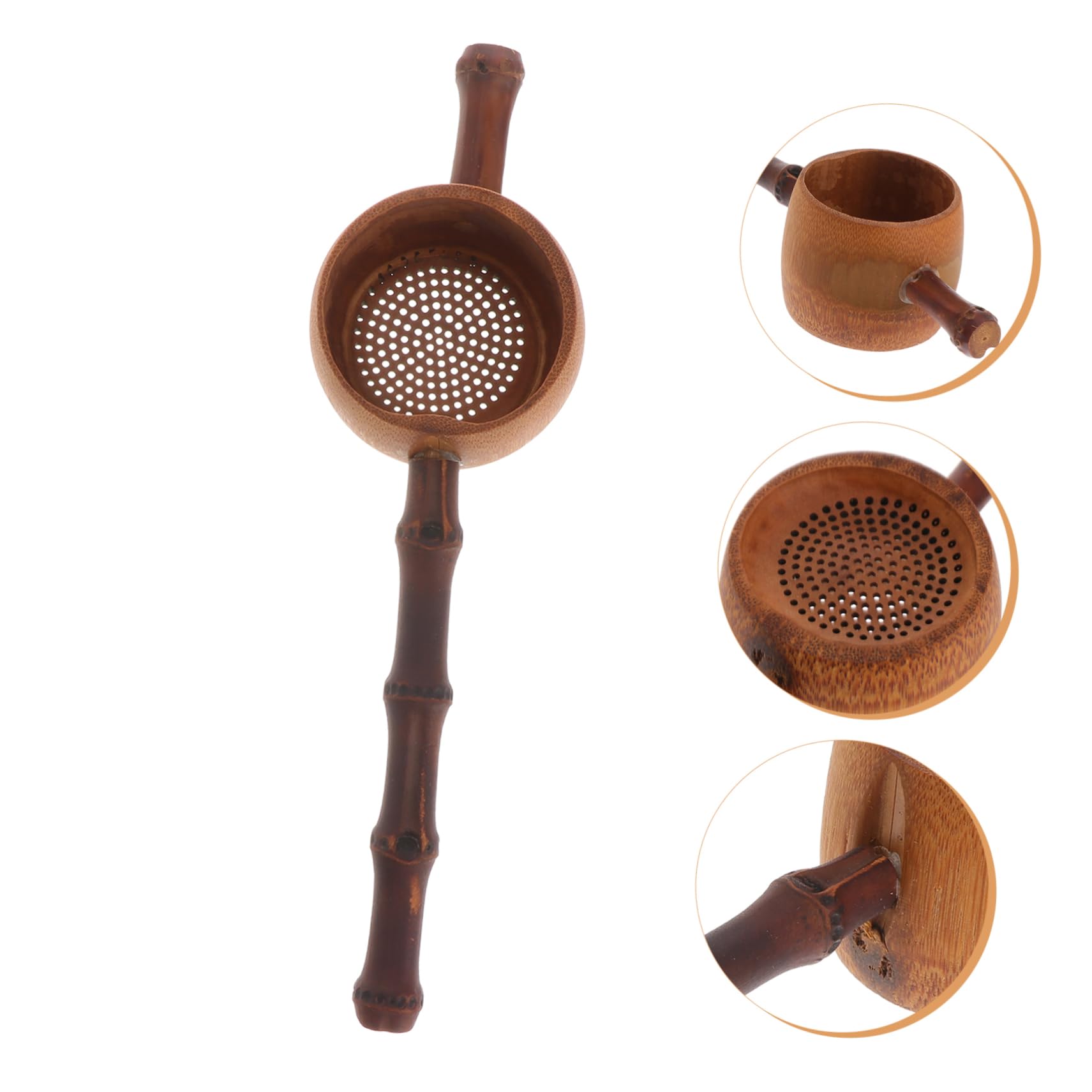 JECOMPRIS Tea Filter with Long Handle Elegant Tea Strainer for Loose Leaf Tea Reusable Mesh Colander Practical Tea Accessory for Tea Lovers Design