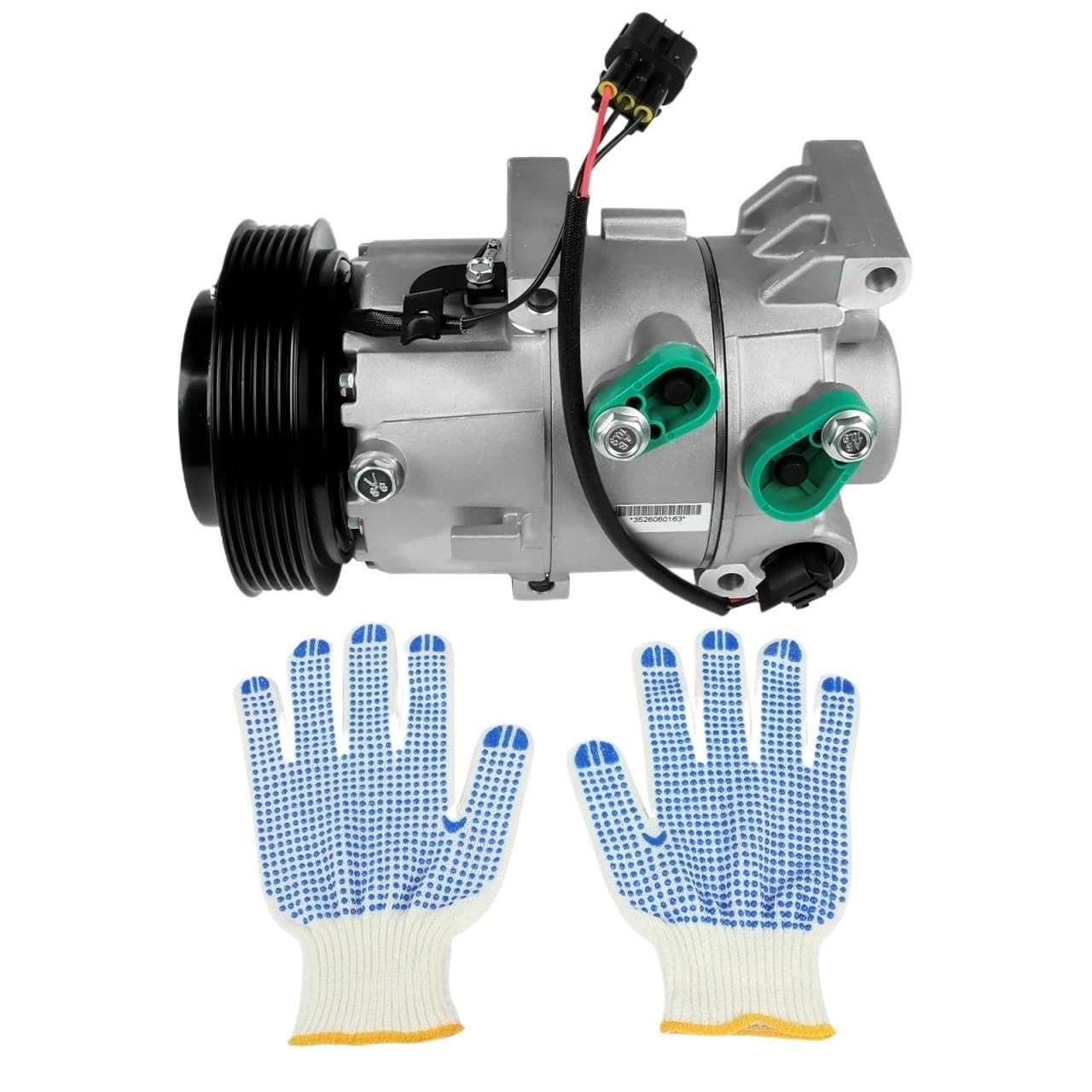 AP02 AC Compressor with Clutch Compatible for Hyundai Accent Sedan Kia Rio Sedan Hatchback 1.6L 1591CC l4 Gas DOHC 2018-2019 97701H9150