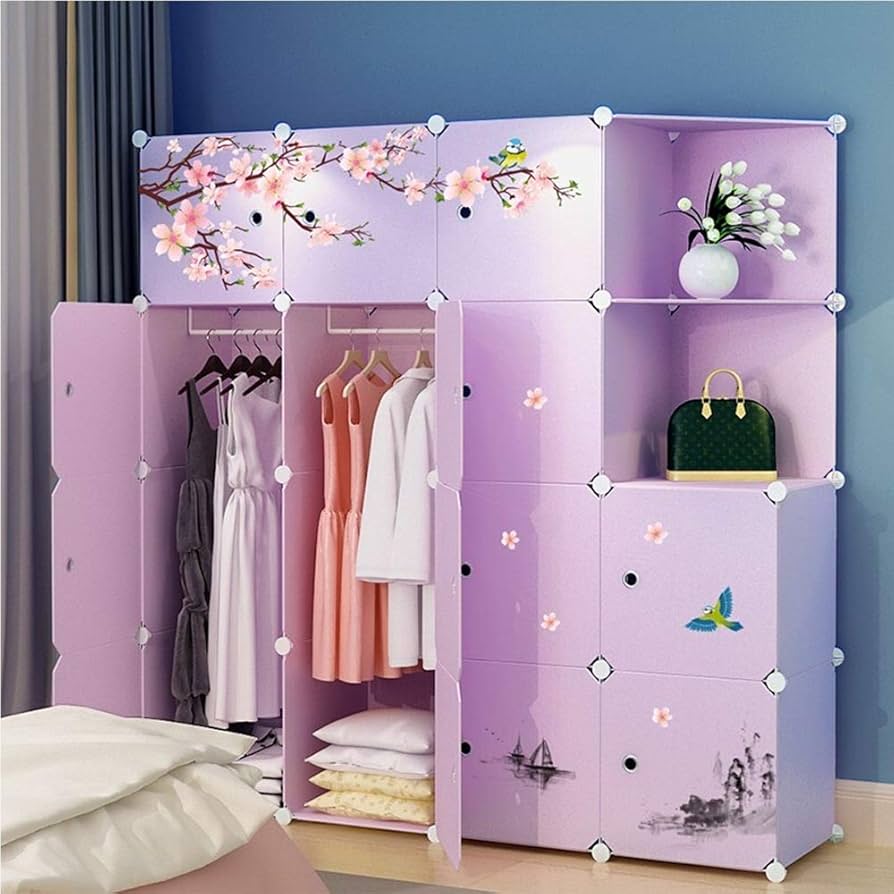 シェルフ ワードローブ 幅82cm Amazon｜組み立て式 クローゼッ ポータブルワードローブ