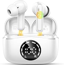 Ecouteurs Bluetooth sans Fil, Écouteurs Bluetooth 5.4, Oreillette sans Fil avec Microphones HD, 48H Durée Lecture Casque ENC Réduction de Brui, Casque HiFi Son Stéréo, Contrôle Tactile