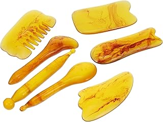 Amosfun 9 Pçs Placa De Raspagem Pés Massageadores Ferramentas Especiais Ferramenta De Massagem Corpo Jade Rolo De Volta Raspagem Corpo Ferramentas De Raspagem Criativas Ferramentas Guasha