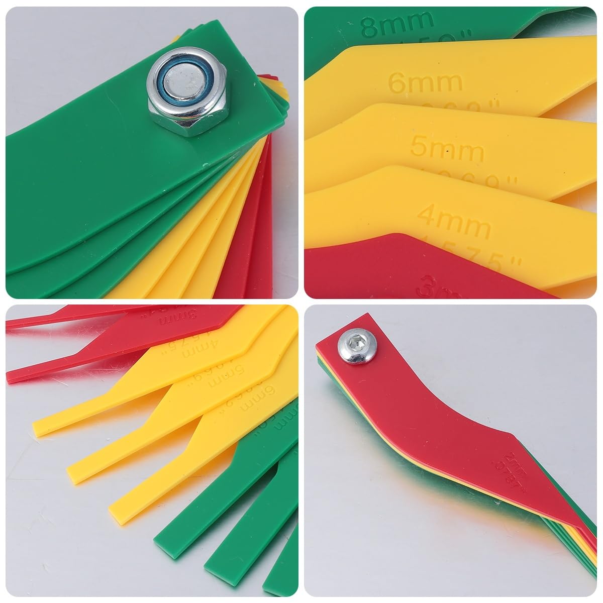 Erpmlyo Jauge D'éPaisseur De Garniture De Frein, Outil De Mesure De Plaquette De Frein Automobile En Acier De Jauge De Garnitur