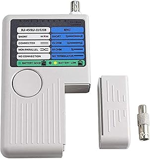 Portable Ethernet Network Cable Tester - RJ11 RJ45 USB BNC Detector Tool Kit