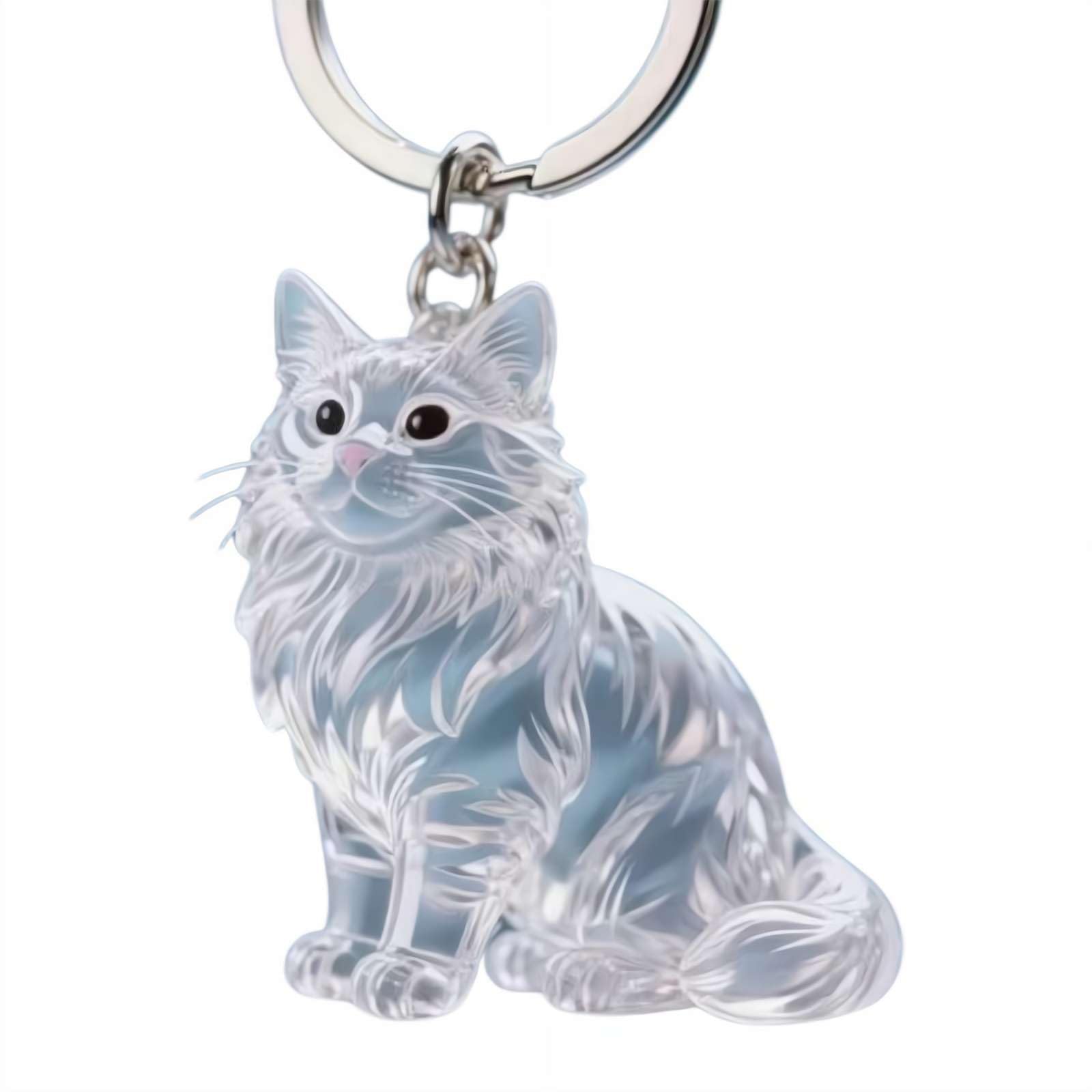 Portachiavi a bottiglia per peli di gatto e cane regalo amanti animali domestici