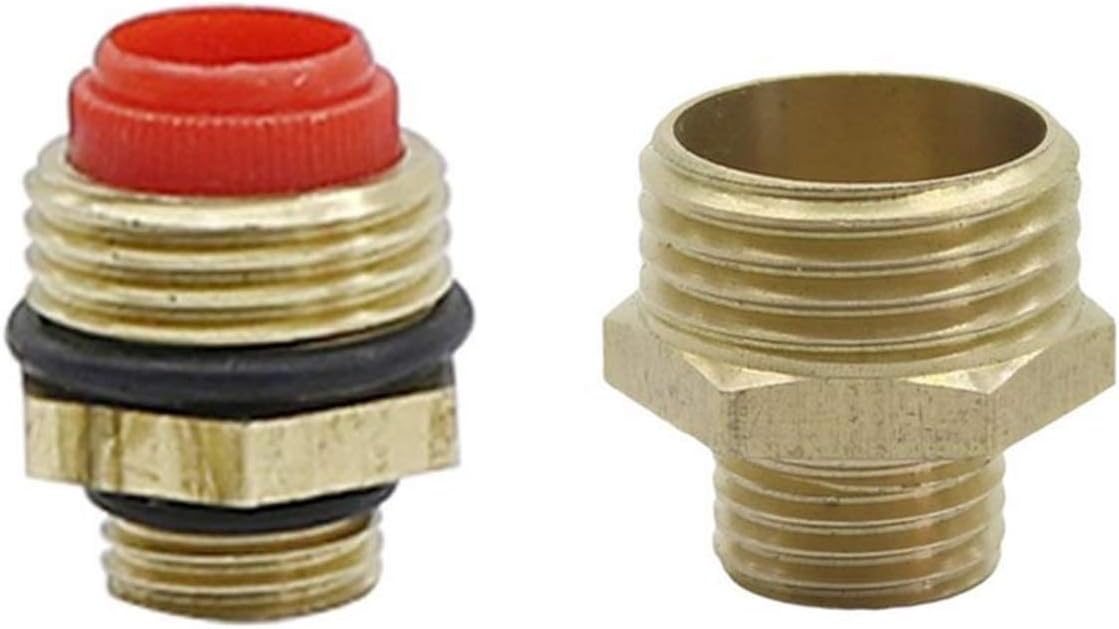 Threaded Connector，Nipple Fitting, Straight Connector，Thread Brass Bushing Reducing Connector，Hose Repair Connector Extender Brass 1/2" to 1/4" Male Threaded Joint, with Filter, Irrigation System Thre